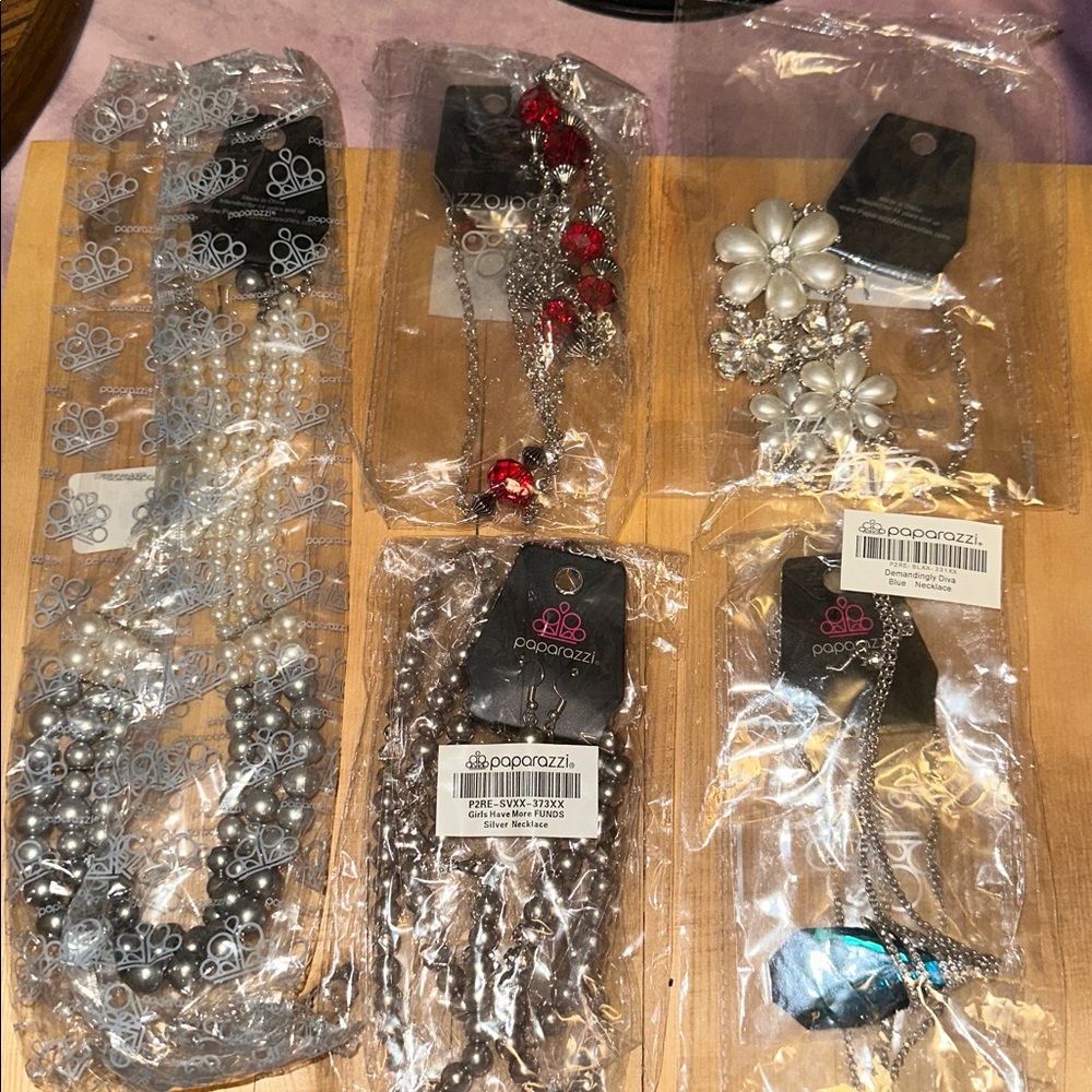 10 assorted paparazzi necklaces, new
